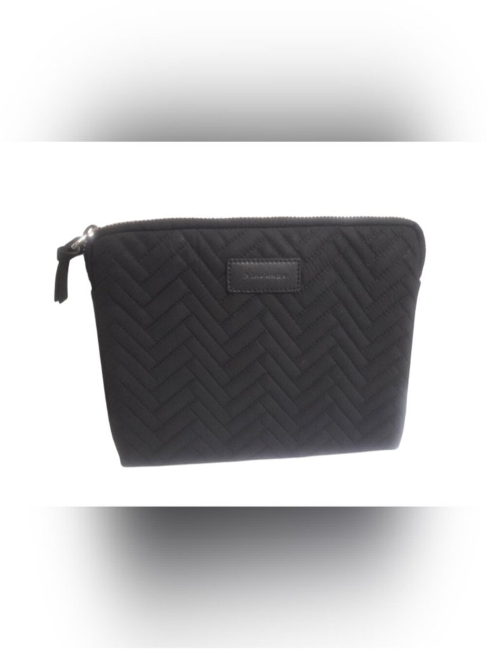 Mackage Black Quilted Zippered Pouch Clutch